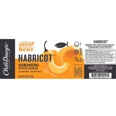 Habricot Pepper Spread | 9 oz | Gluten Free | Chili Dawg's Foods of Fire